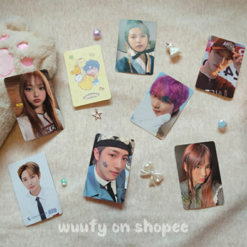 [OFFICIAL] Photocard Pc Nct Jaehyun, Renjun, Haechan & Newjeans Haerin, Hyein | Sanrio, Somethinc, C