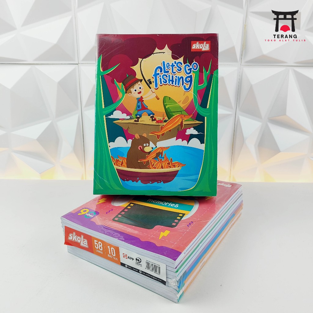 

1Pak Buku Tulis Skola 58 Lembar Isi 10 Buku Sidu Sinar Dunia