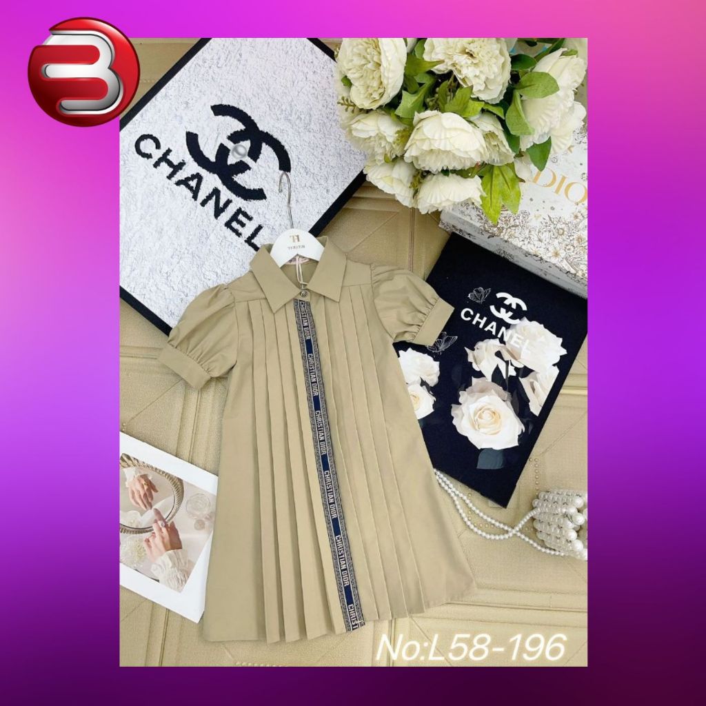 BARAKOO-DRESS KING KID ANAK PEREMPUAN IMPORT PREMIUM L 58-196