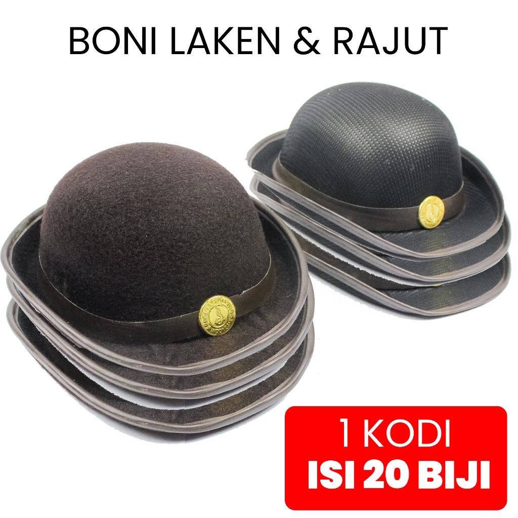 Topi Pramuka Boni Topi Penegak Putri KODIAN ISI 20 PCS Boni Rajut Laken Grosir Topi Pramuka