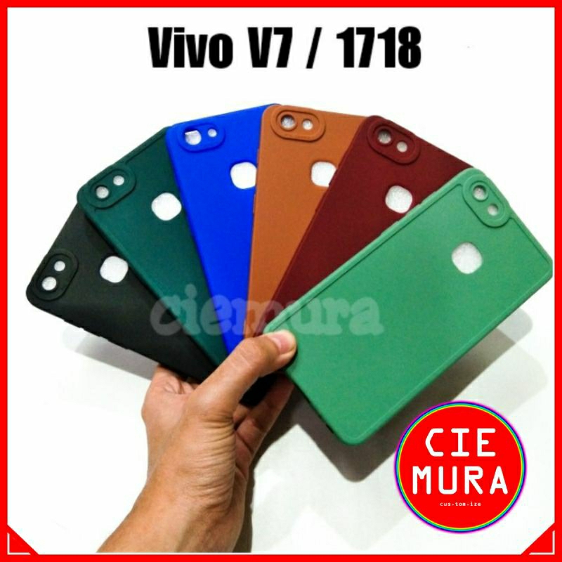 CIE Silikon Candy Pro Kamera Vivo V7 / 1718 Softcase Lentur Warna