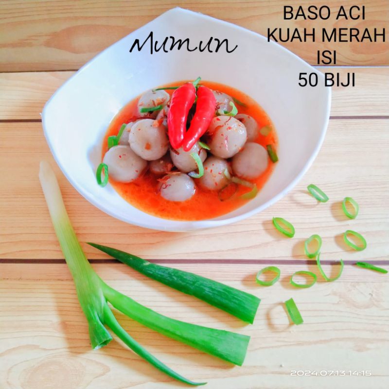 

BASO ACI KUAH MERAH ISI 50 BIJI