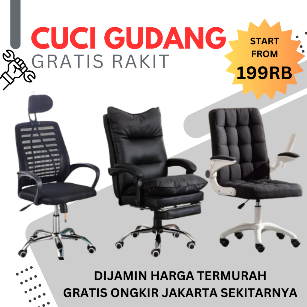 Kursi Kerja Kantor Staff Admin Murah Bangku Kerja Kantor