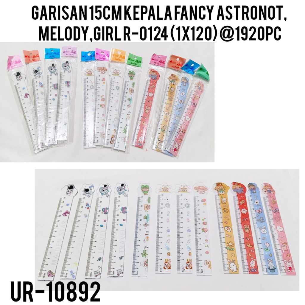 

PENGGARIS PLASTIK 15CM / GARISAN PLASTIK 15CM / PENGGARIS PLASTIK MOTIF LUCU