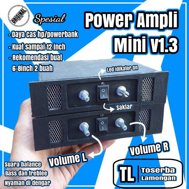 KODE N4D6 Power Ampli Amplifier Mini 5volt Box v13 Cocok Buat Sound Miniatur