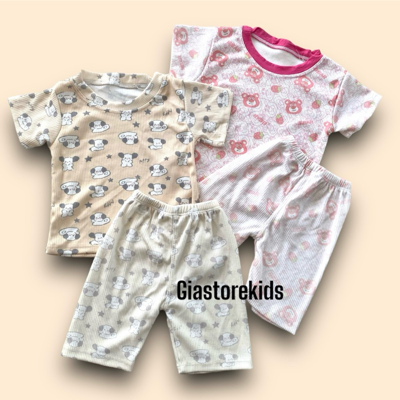 setelan baju tidur anak piyama anak setelan knit baju knit anak set knit anak set tidur anak setelan