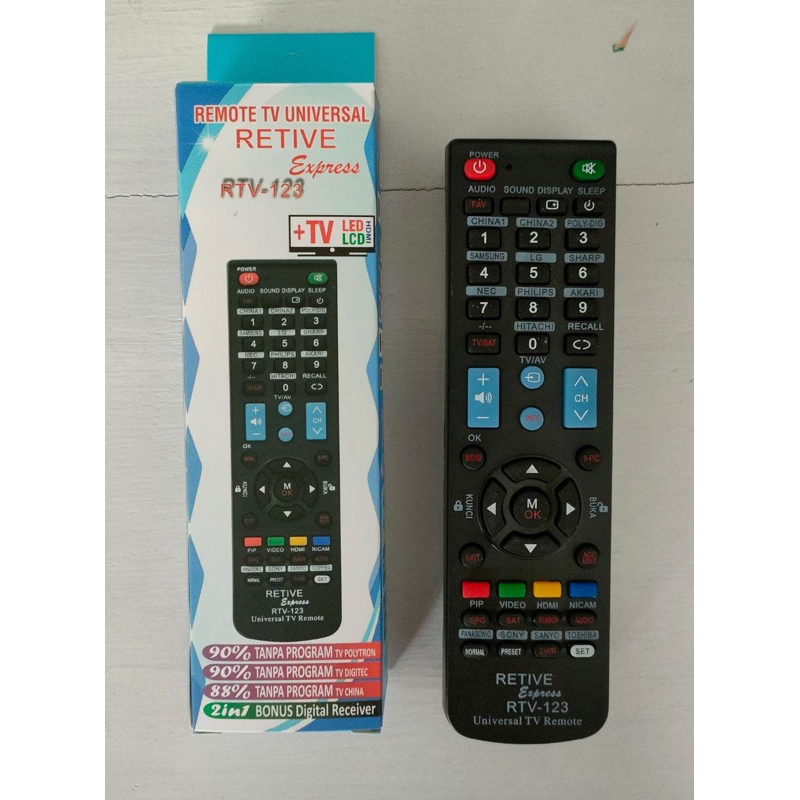 remote tv universal retive 123