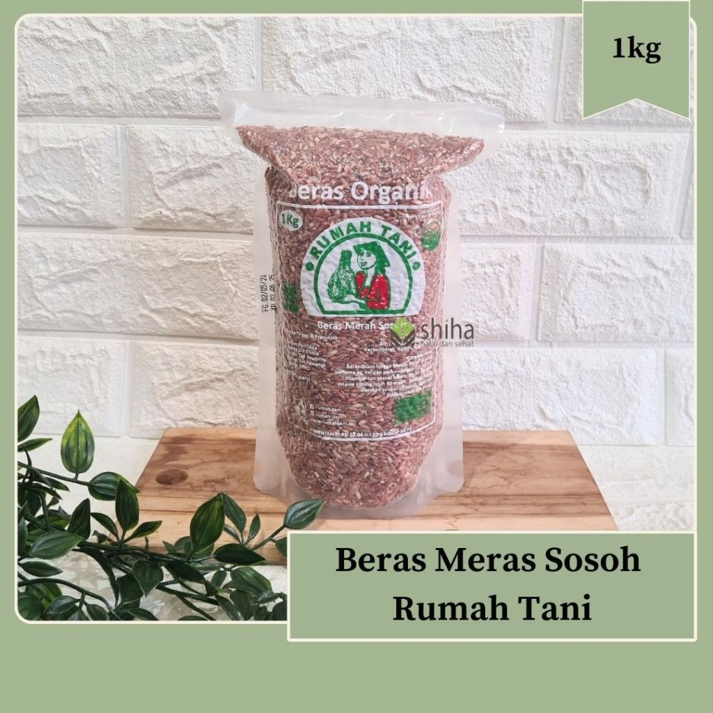 

Beras Organik Merah Sosoh Rumah Tani 1kg | Warung Shiha