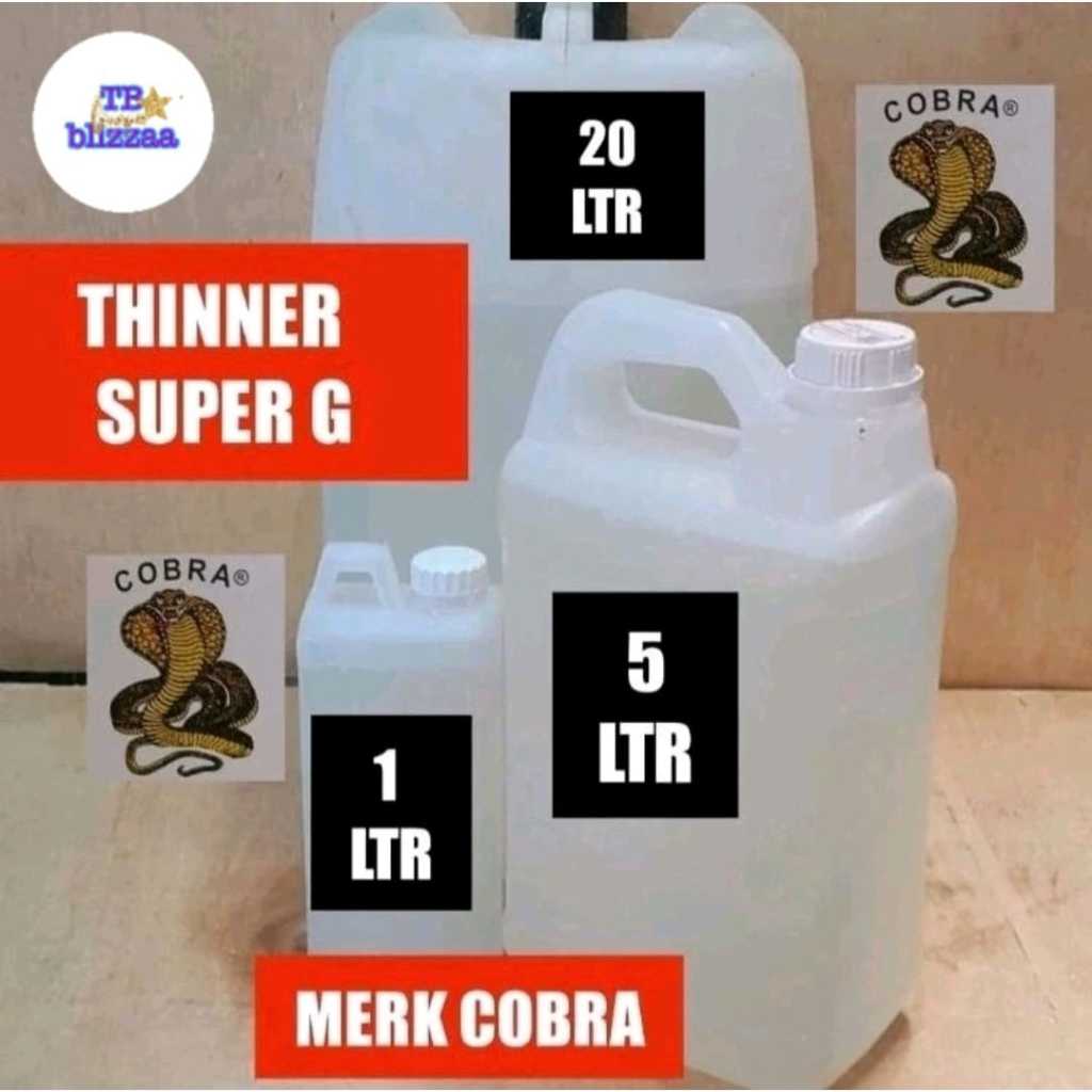 Thinner Super Gloss 1L Cobra Thinner Super Gloss Cobra 5L Tiner Super G 1ltr Tiner SuperG 5ltr Cobra