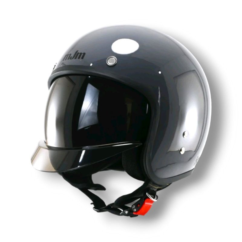 Helm Half Face MJM CAPELLO Solid Retro Classic Kekinian SNI
