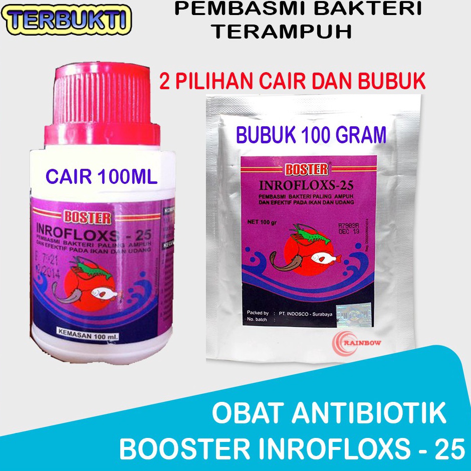 KODE S6K BOSTER INROFLOX Obat Antibiotik BOOSTER INROFLOXS 25 Mengandung Enrofloxacin 25 Cair 1 Ml  