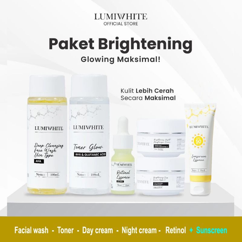 Paket LUMIWHITE Brightening Glowing Skincare BPOM
