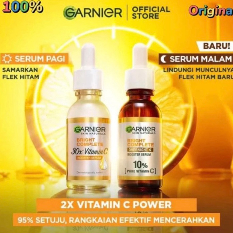 KODE V93Z 2Paket hemat Garnier Bringht Completed Scincare Vitamin c 3x Night Serum Bringht