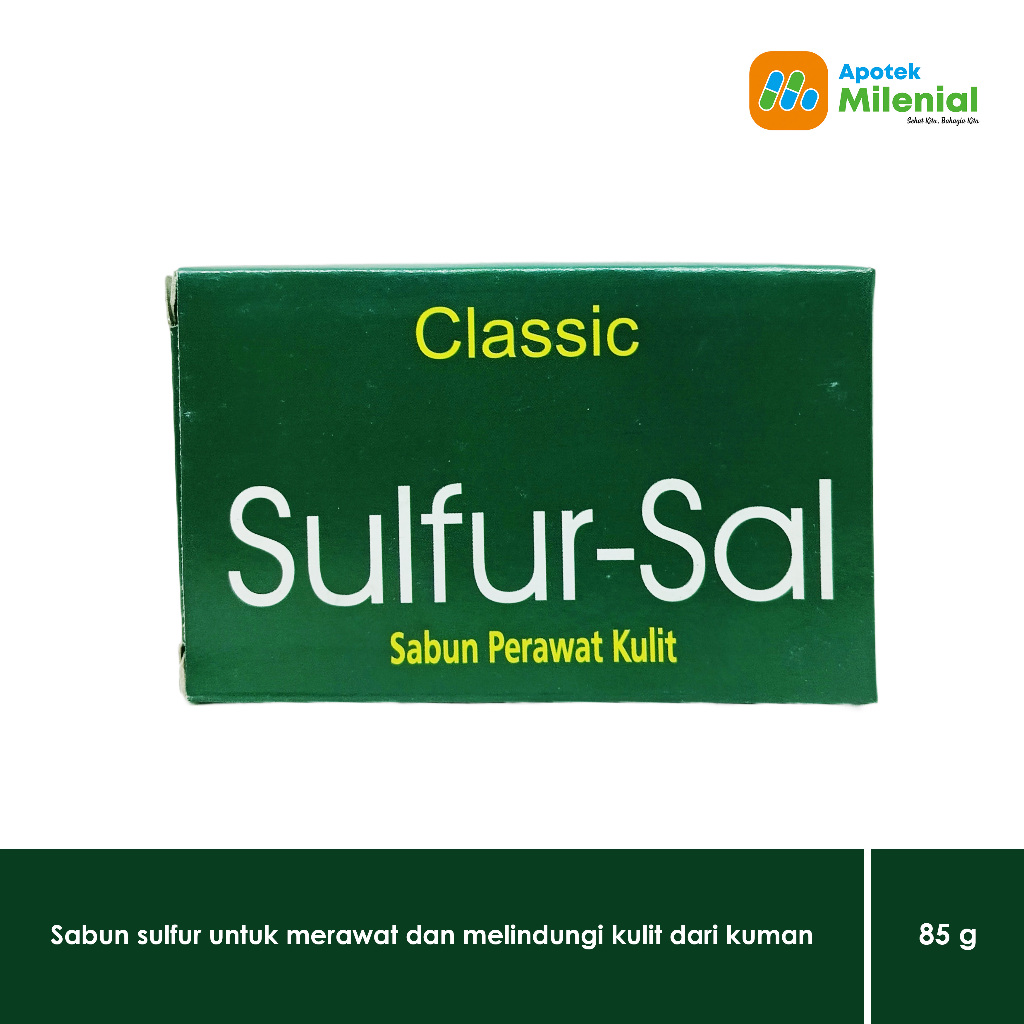 Sulfur Sal Classic Sabun 85 Gram / Sabun Sulfur Untuk Membersihkan dan Melawan Kuman Penyebab Gatal 