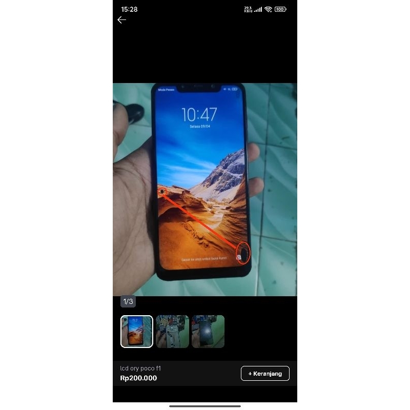 lcd copotan poco f1 ory