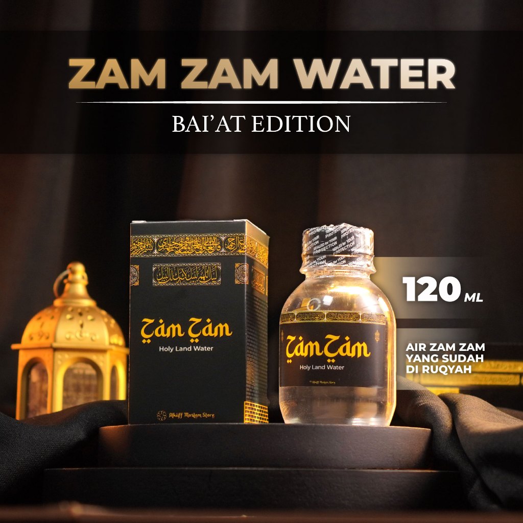 

[BAI'AT EDITION] - ALKAFF ZAM ZAM - AIR ZAM ZAM EDISI TERBATAS - 120 ml