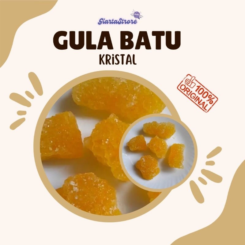 

Gula Batu Kristal 500gr/Gula Batu Kuning Asli