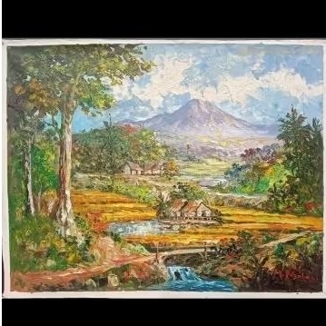 Lukisan Palet Pemandangan 140cm x 110cm
