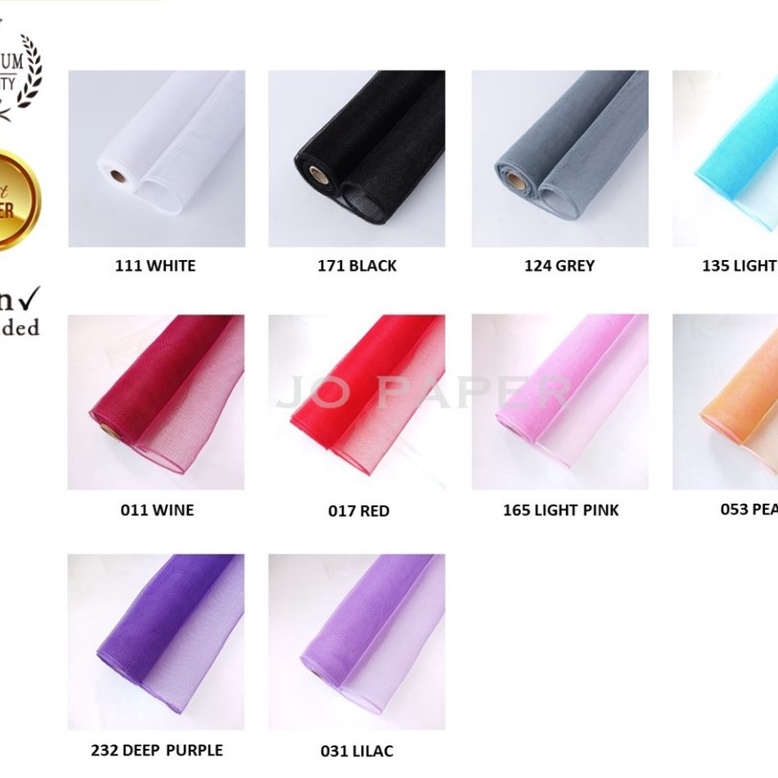 

Hot Flower Wrapping Paper Polynet Korea Mesh Roll Tile Jaring Kertas Buket Bunga Florist