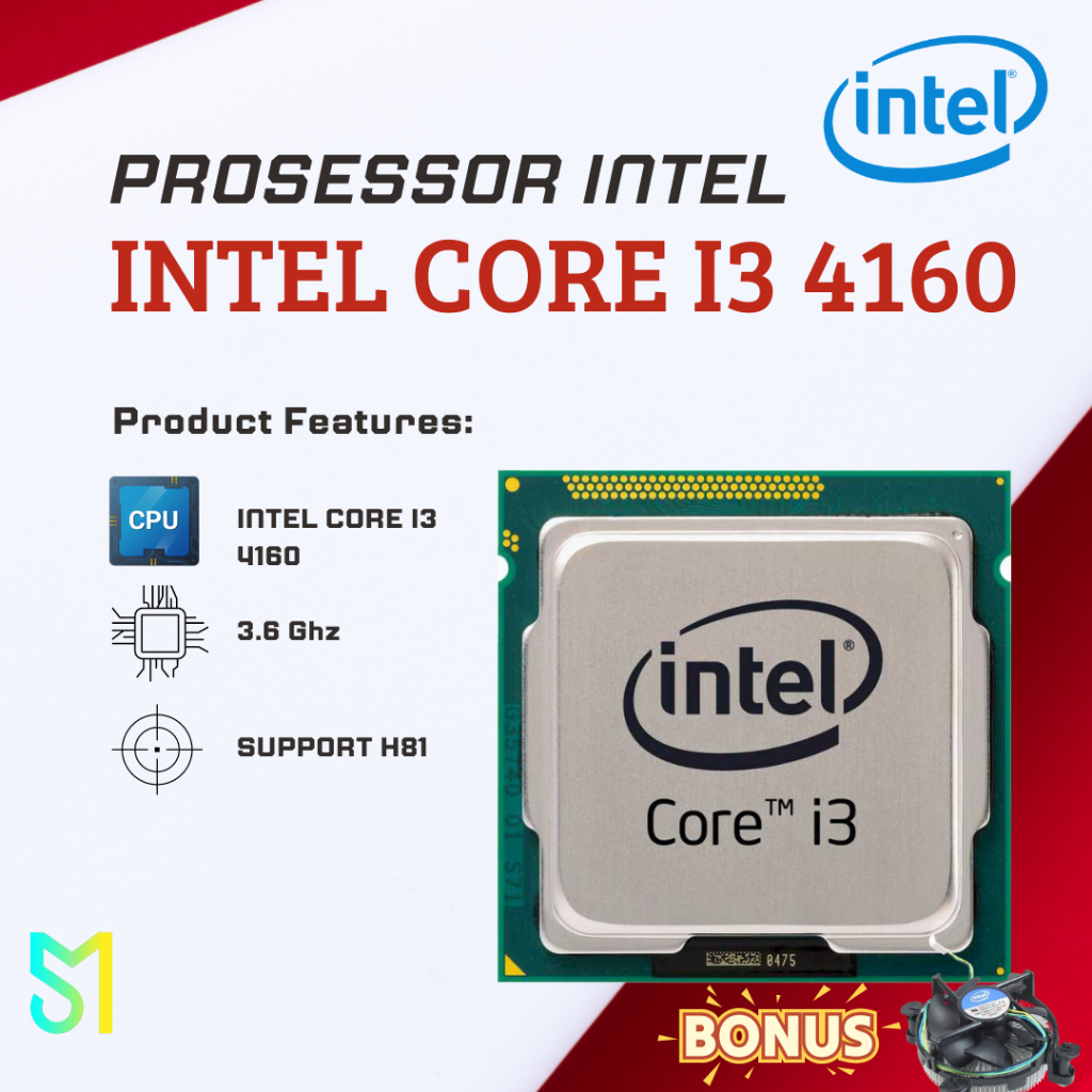 Prosessor Core i3-4160 + Fan