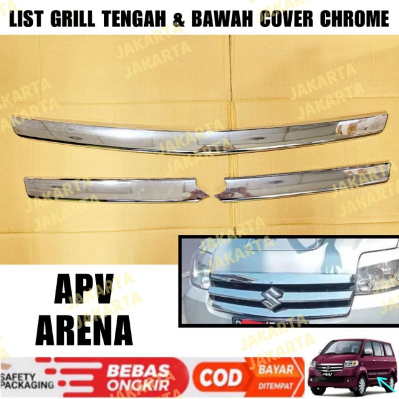 List Grill Depan Tengah Bawah Apv Arena Cover Chrome