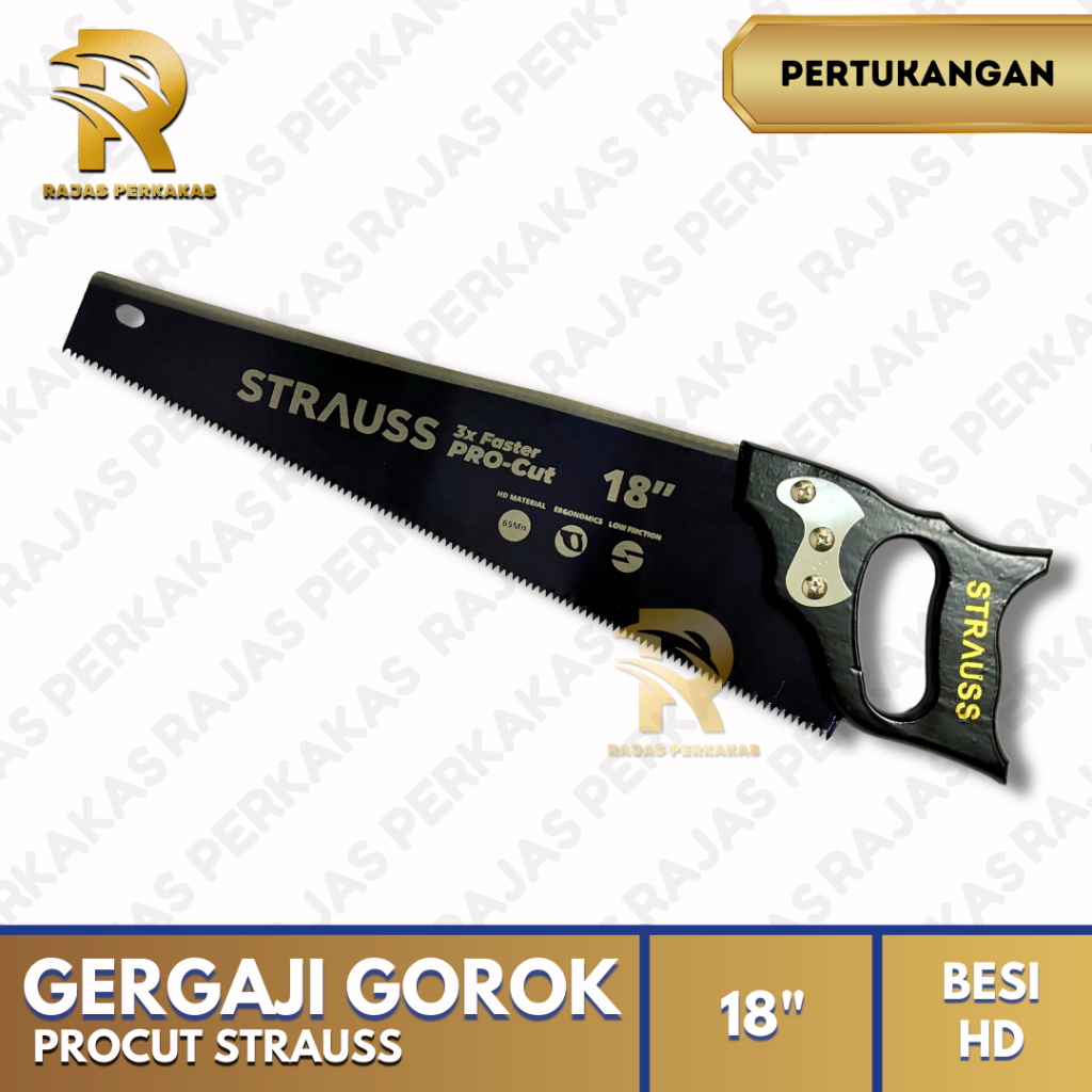 GERGAJI GOROK GG KAYU PROCUT STRAUSS 18" / GERGAJI POTONG SERBAGUNA