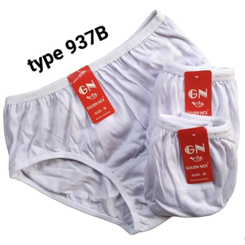 1pc CELANA DALAM WANITA KUSUS PUTIH// CELANA DALAM  GOLDEN NICK PUTIH 937