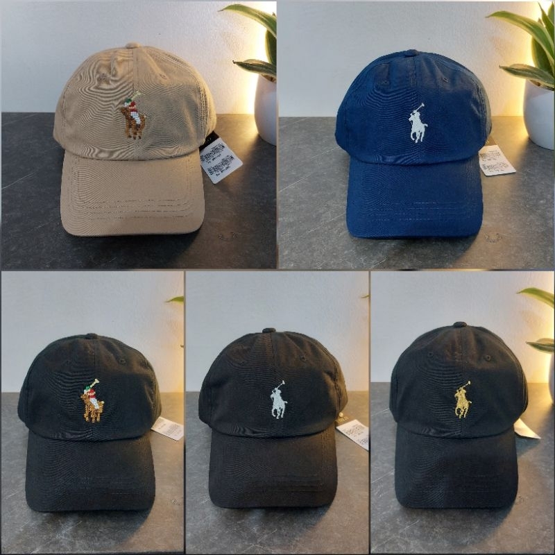 topi/caps Polo Ralph strap kain 100% original  BNWT