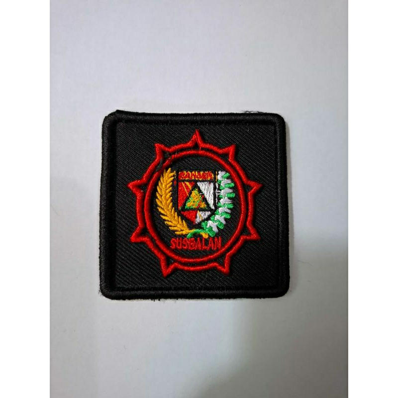 LOGO JABATAN SUSBALAN BANSER BORDIR TIMBUL