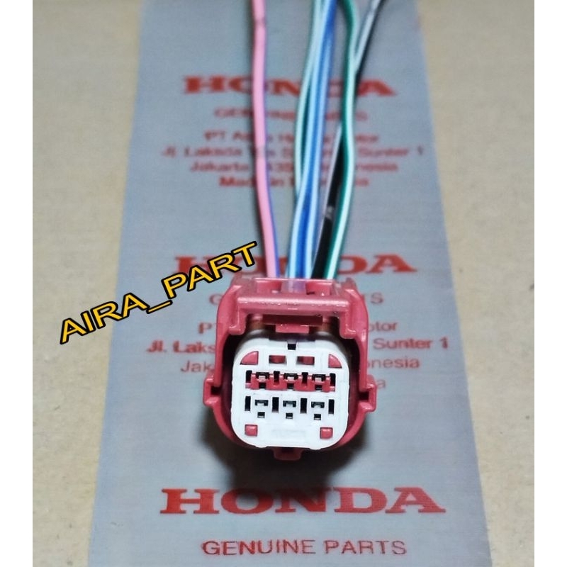 Soket head lamp socket lampu depan Reflextor Honda Genio Beat new led Scoopy new led 2021 PIN 6 For 