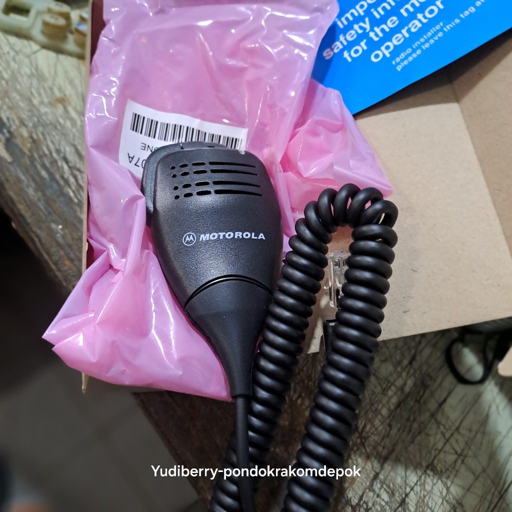 Extramic Rig Motorola Gm338 pipih Kondisi Baru Mic Motorola Gm 338 Ptt Motorola Gm338 New Bagus