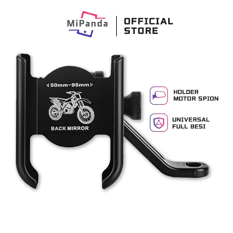 Jangan Ketinggalan order Mipanda Holder Motor Kaca Spion Bahan Besi Metal Universal Holder Spion 3H2