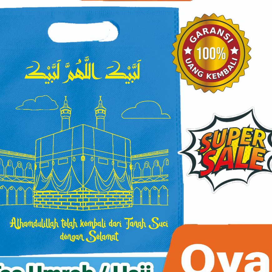 

Ekstra Tas Press Oval Haji atau Umroh T25x2 Per 12 pcs