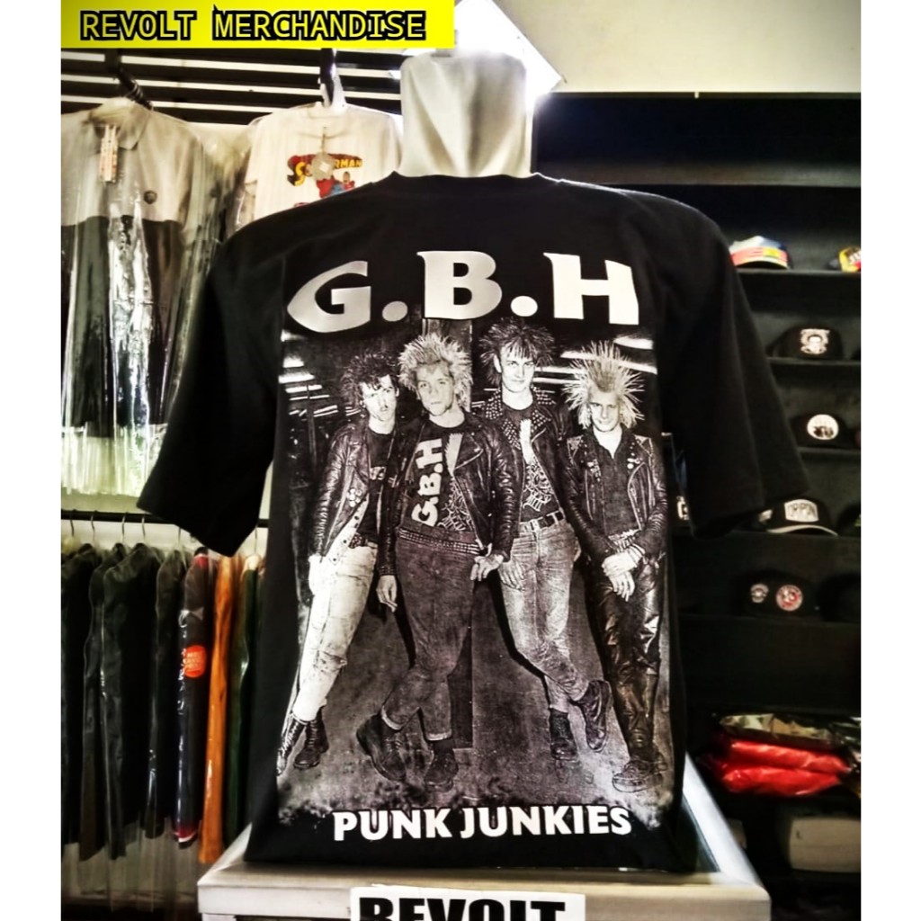 kaos GBH (personil) / T-shirt GBH personil / kaos punk / GBH / GBH punk / band punk / kaos band luar
