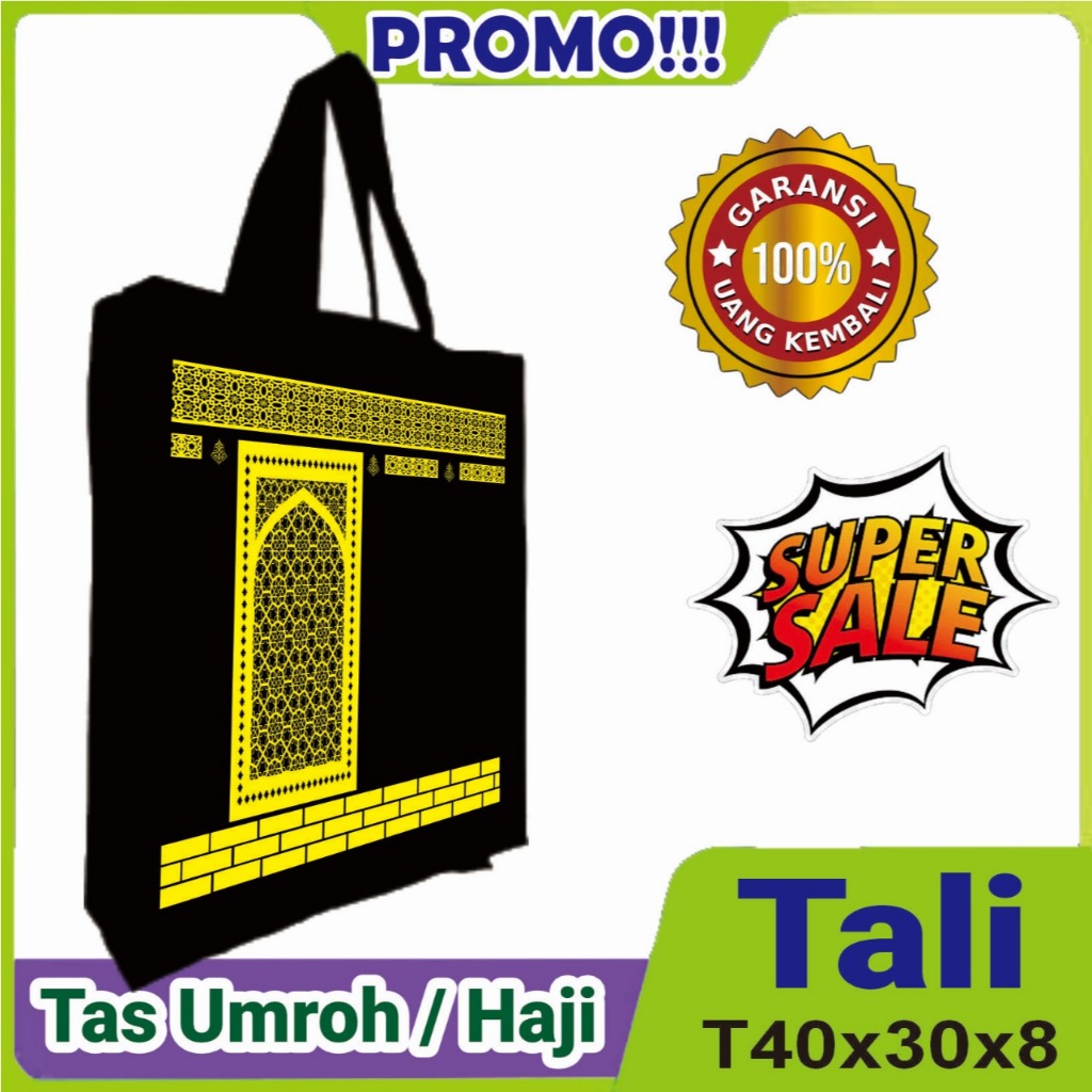 

Tas Souvenir Haji atau Umroh T40x30x8 (lipat samping) per 12 pcs atau 1 Lusin
