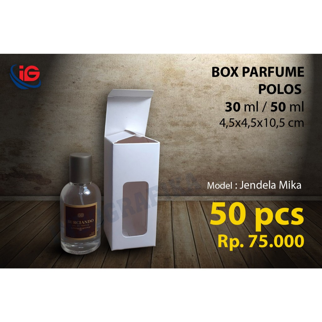 

Box Parfume Polos ukuran 4,5 cm x 4,5 cm x 10,5 cm Box Parfume lelabo 30 ml / 50 ml