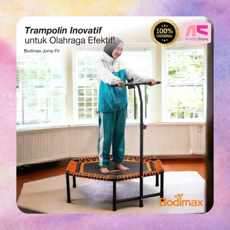 Bodimax Trampolin Dewasa Senam Olahraga Jump Fit Fitness