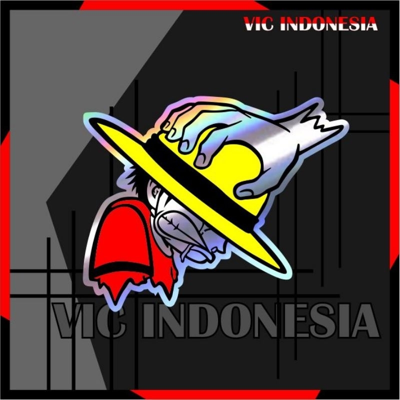

sticker one piece luffi lucu