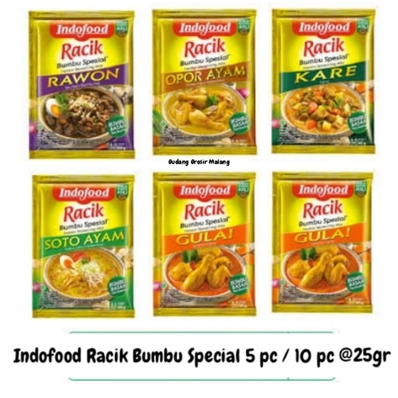 

(5 / 10 pc) Bumbu racik spesial Indofood aneka rasa/Racik Basah 25gr