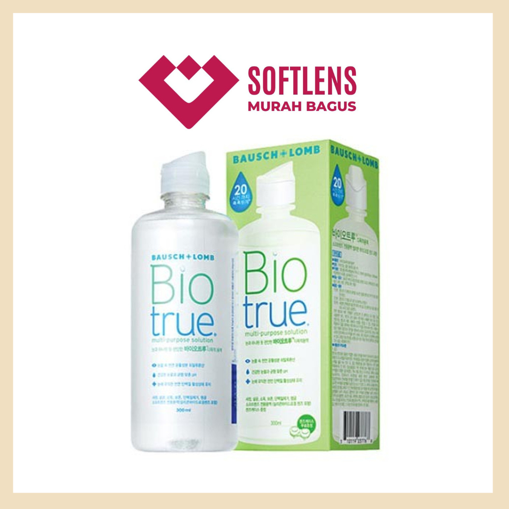 Jual Cairan Softlens BIO TRUE 300 ML / Cairan softlens Bausch n lomb / Cairan Softlens Premium