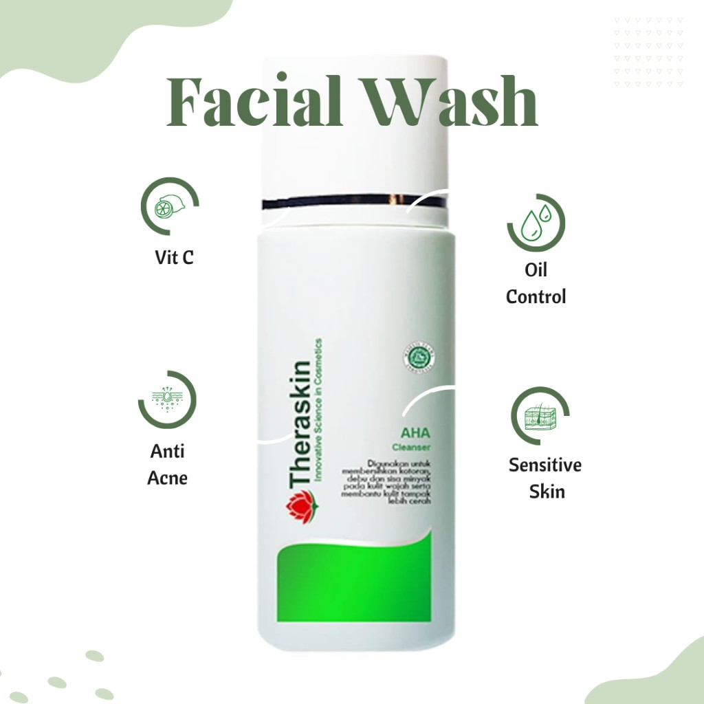 AHA CLEANSER THERASKIN / FACIAL WASH THERASKIN / SABUN FLEK THERASKIN