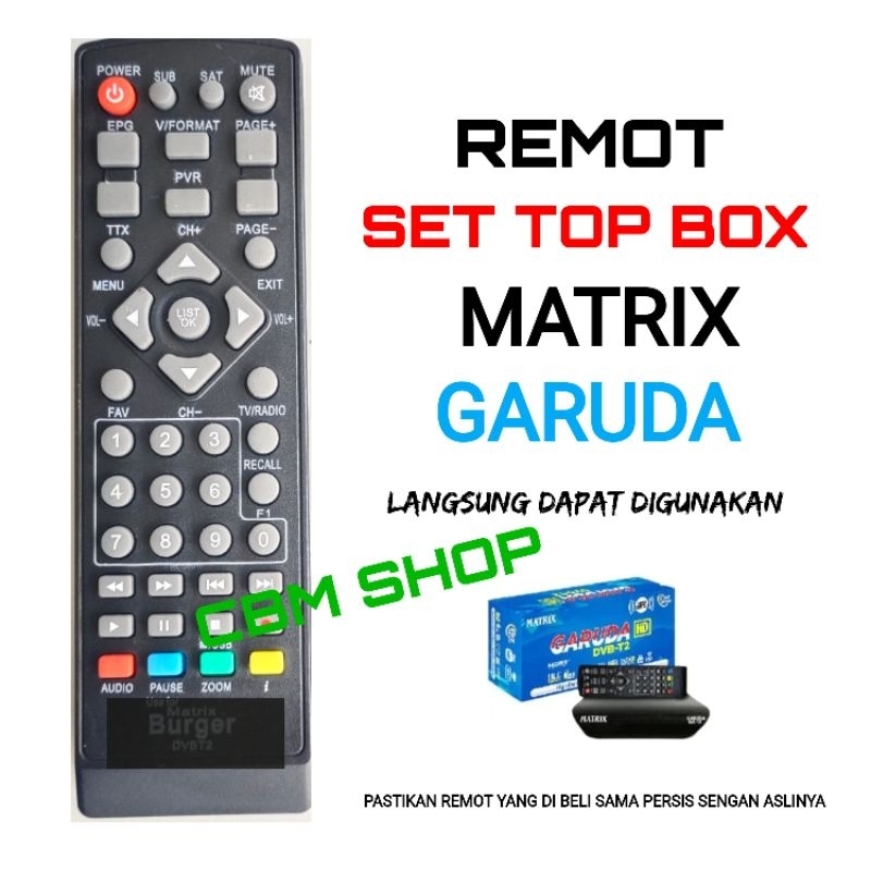 REMOTE REMOT STB MATRIX GARUDA