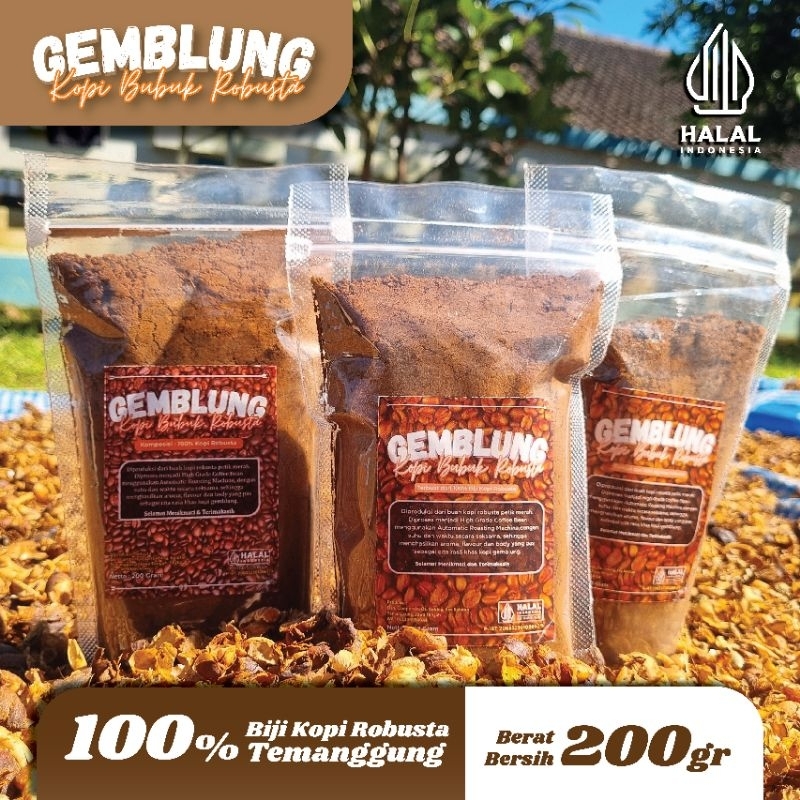 

Kopi Bubuk Robusta Temanggung 200gram