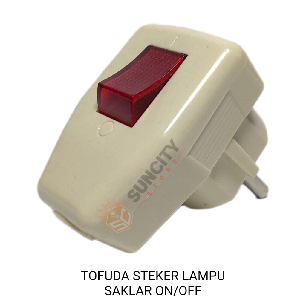 TOFUDA Steker Switch ON/OFF / Steker Lampu ON/OFF