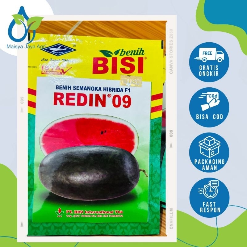 BENIH SEMANGKA LONJONG INUL REDIN 09 KEMASAN 20 GRAM CAP KAPAL TERBANG