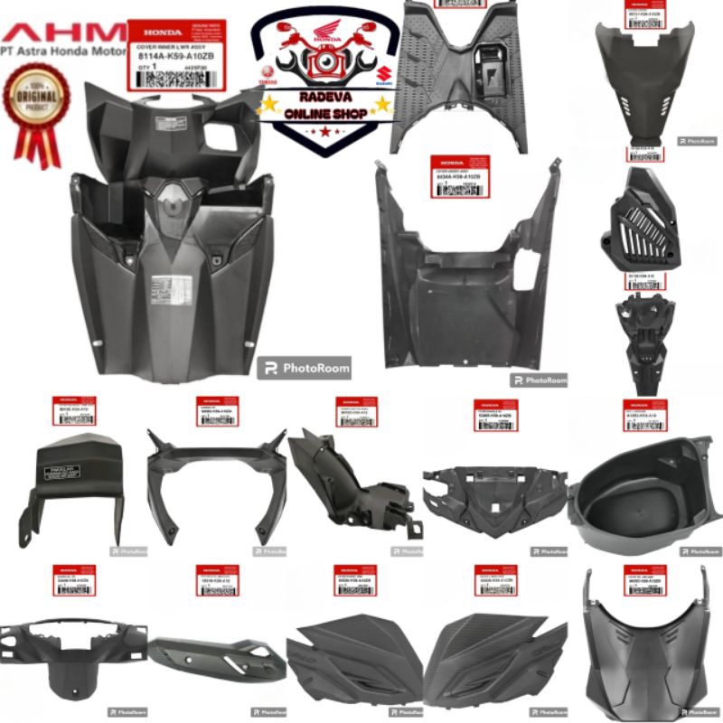 Harga satuan cover full body dasbor kasar Vario 125 150 LED old 2015 - 2018 original Honda