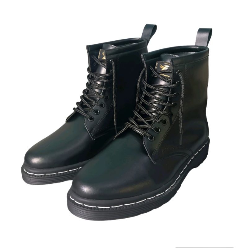 Bergaransi Sepatu Boots Pria Wanita Unisex Boots Fhasion Stylefootwear Tinggi Hitam Black
