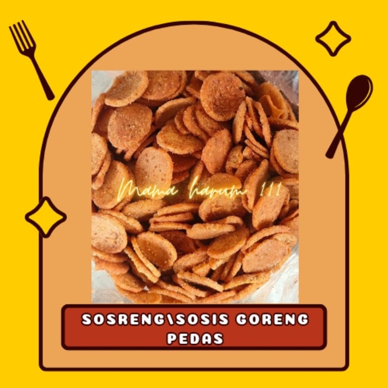 

sosreng/sosis goreng pedas 250gr