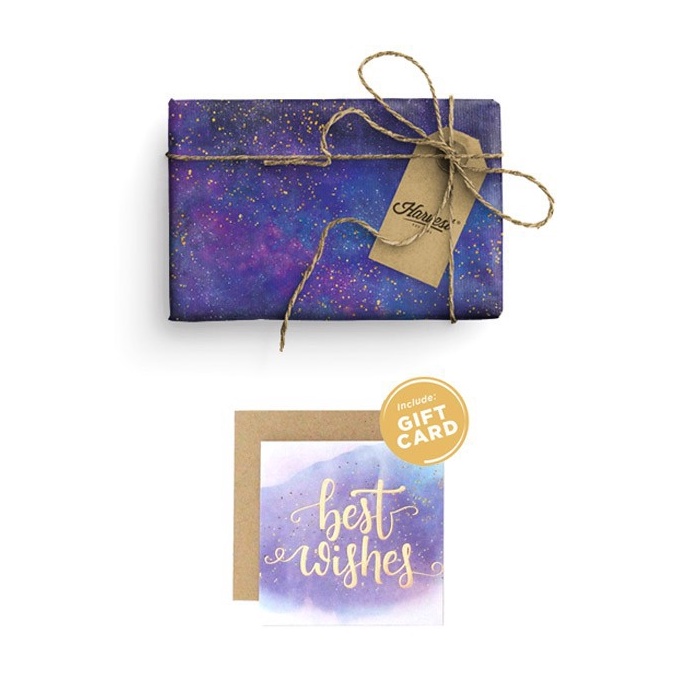 

HEBOH Paket Kertas Kado Kartu Harvest Gift Set Galaxy Wishes