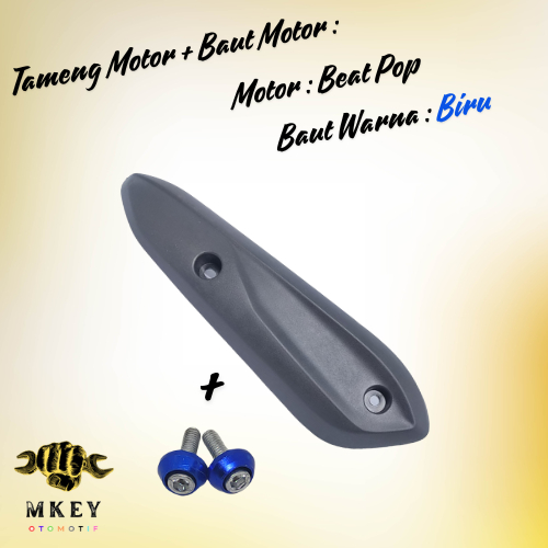 Tutup Pelindung Tameng knalpot Honda Beat Pop Plus Baut Motor Honda Original Standar